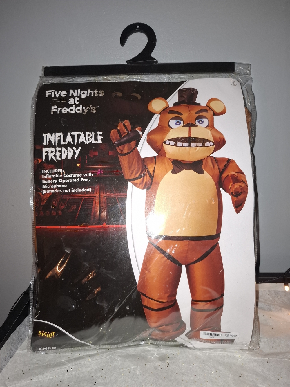 Inflatable Freddy Child Costume Five Nights At Freddy's New!